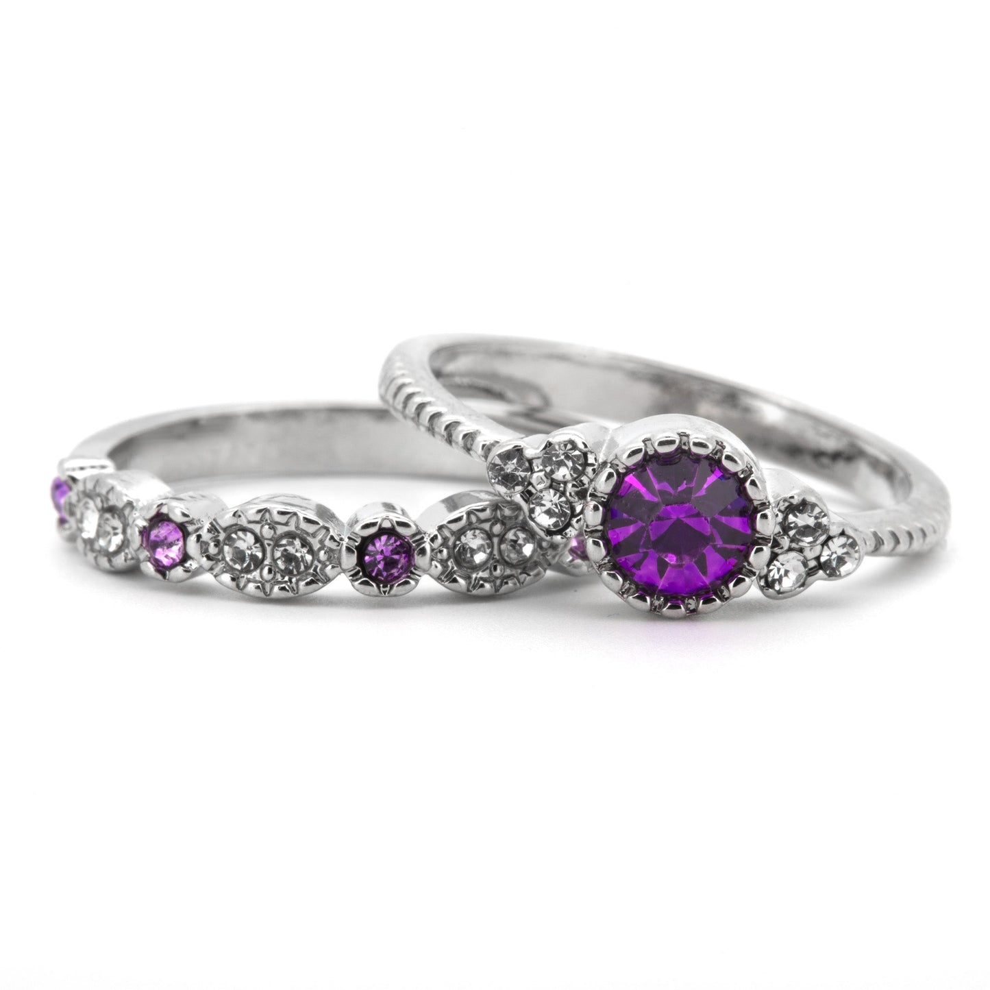 A Little Bit of Magic - Silver Plated Stacking Ring Set - Regal Gems Jewellery Co.