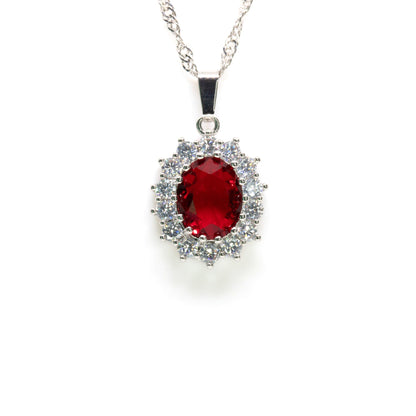 A Royal Affair - Silver Plated Necklace - Regal Gems Jewellery Co.