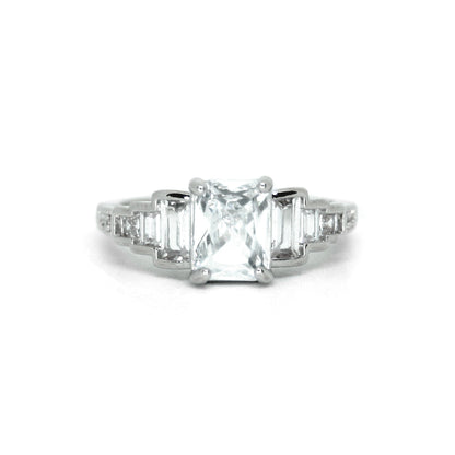 Angelina Jr. Silver Plated Promise or Engagement Ring by Regal Gems Jewellery