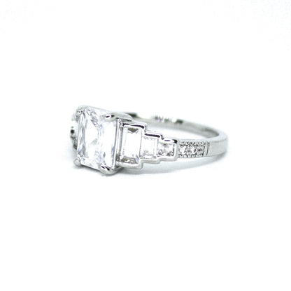 Angelina Jr. Silver Plated Promise or Engagement Ring by Regal Gems Jewellery