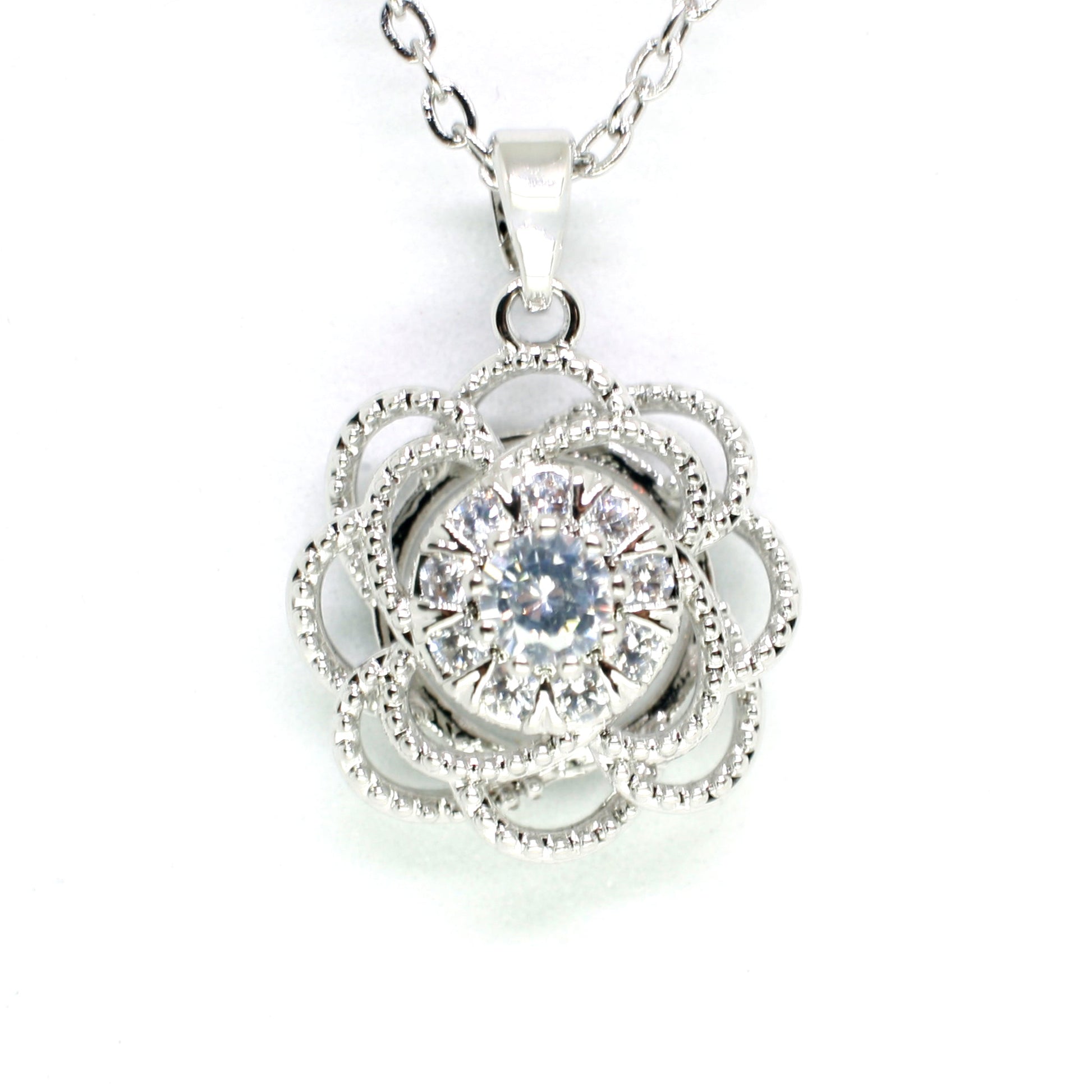 Elegance silver plated necklace - Regal Gems Jewellery