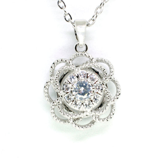 Elegance silver plated necklace - Regal Gems Jewellery