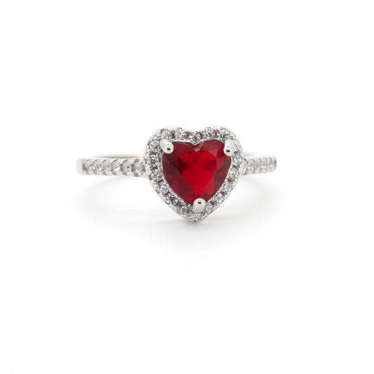 Ruby Heart-shaped Ring - Regal Gems Jewellery Co.